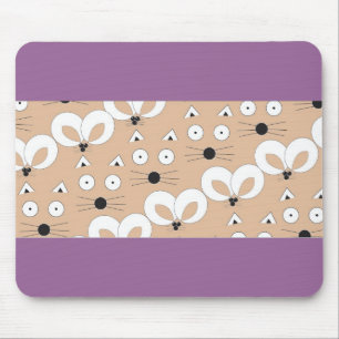 Mousepad Padrão de Gato e Rato