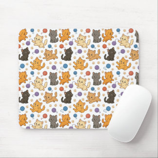 Mousepad Padrão de Gato Fofo