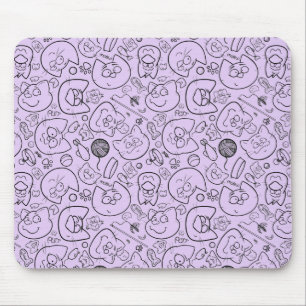 Mousepad padrão de gatos
