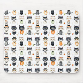 Mousepad Padrão De Gatos Cortes
