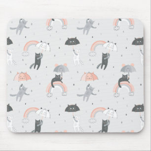 Mousepad Padrão de Gatos de Choque em Cuta