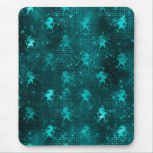 Padrão de Glama de Ombre de Teal Glam Glitter Unic