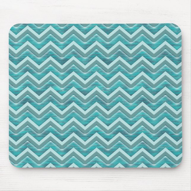 Mousepad Padrão de Glitter Chevron das Águas (Frente)