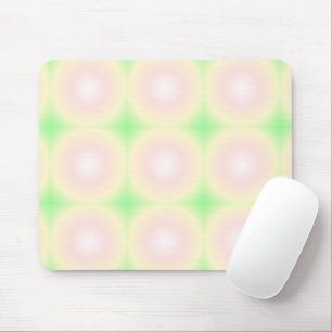 Mousepad Padrão de Gradiente Óptico 3D Branco Rosa Verde Pá
