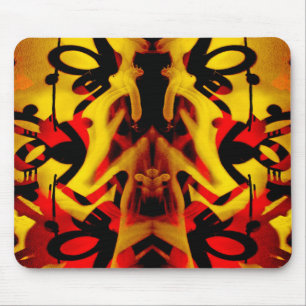 Mousepad Padrão de grafite colorido