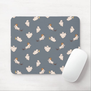 Mousepad Padrão de Halloween para Fantasmas Reproduzíveis