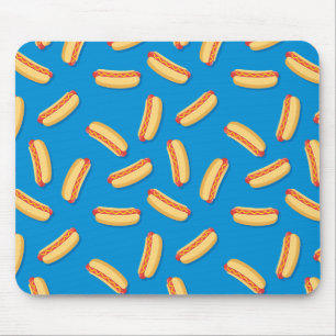 Mousepad Padrão de Hotdog de Comida Rápida