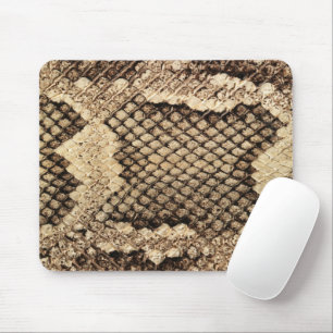 Mousepad Padrão de impressão animal de pele cobra exótica o