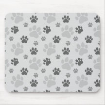 Padrão de Impressão da Pata de Gato da cinza