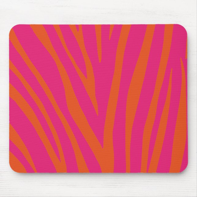 Mousepad Padrão de Impressão de Zebra Moderna (Frente)