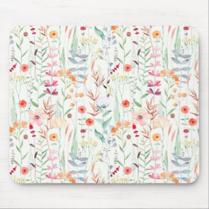 Mousepad Padrão de Jardim da Flor do Pastel