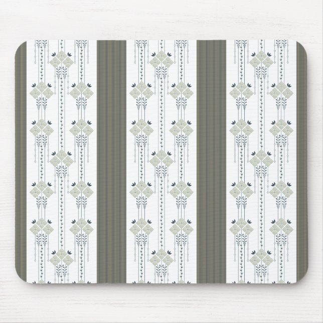 Mousepad Padrão de Karo flores e coalhada (Frente)