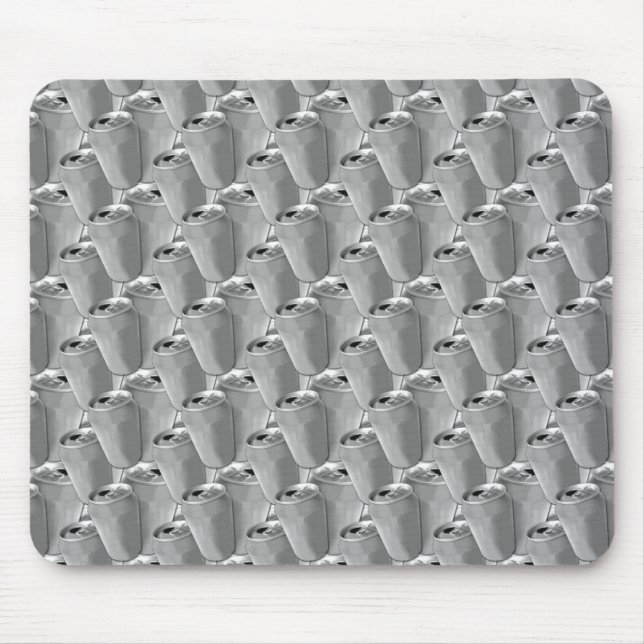 Mousepad Padrão de latas vazias (Frente)