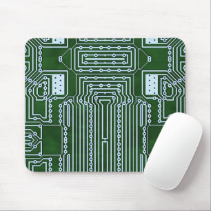 Mousepad Padrão de Linhas Brancas do Conselho Circuito do C