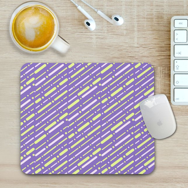 Mousepad Padrão de Linhas Coloridas Suporte de Mouse (Criador carregado)
