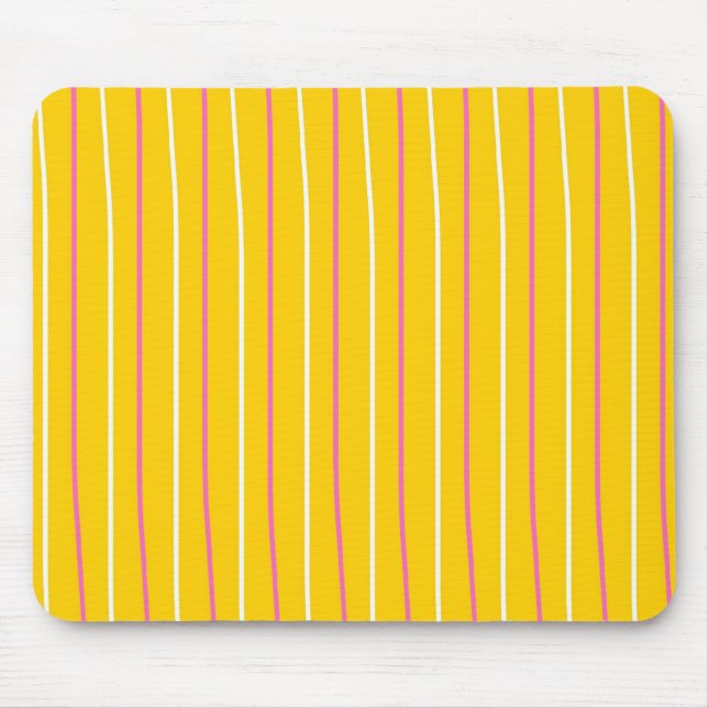Mousepad Padrão de Listra Vertical Amarela (Frente)