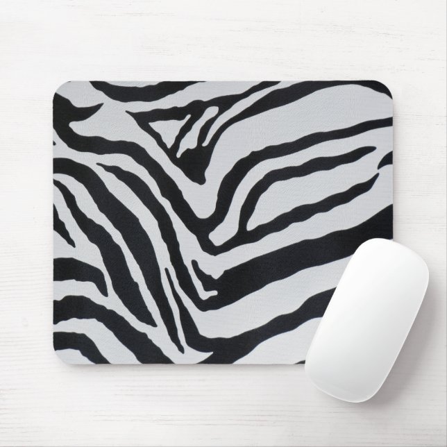 Mousepad Padrão de listras de zebra (Com mouse)