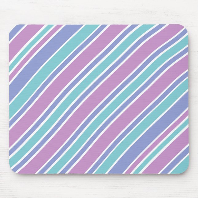 Mousepad Padrão de Listras Pastel (Frente)