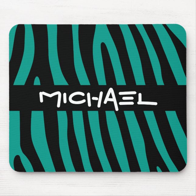 Mousepad Padrão de listras zebra + seu histórico e ideias (Frente)