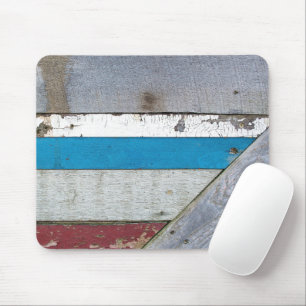 Mousepad Padrão De Madeira Pintada Rústica