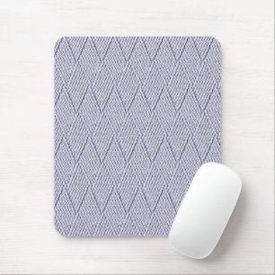 Mousepad Padrão de Malha com Diamante Falso Cinza Prata