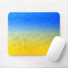 Mousepad Padrão de malha geométrica azul-ucraniano