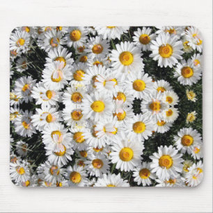 Mousepad Padrão de Margaridas Caleidoscópio