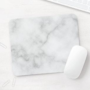 Mousepad Padrão de mármore branco elegante