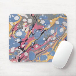 Mousepad Padrão de mármore italiano azul