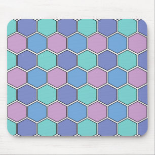 Mousepad Padrão de Mel Pastéis