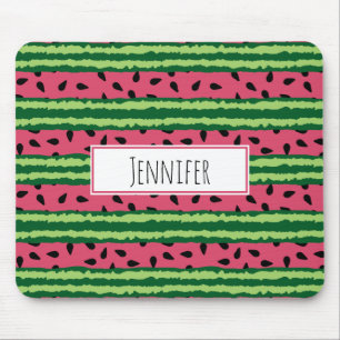 Mousepad Padrão de Melancia Cóta Rosa e Verde