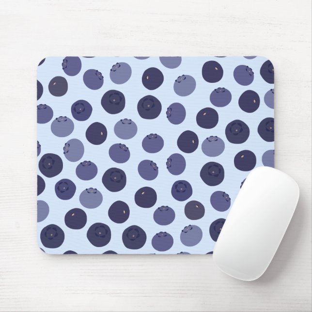 Mousepad Padrão de mirtilo (Com mouse)