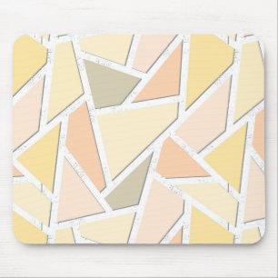 Mousepad Padrão de mosaico amarelo-limão