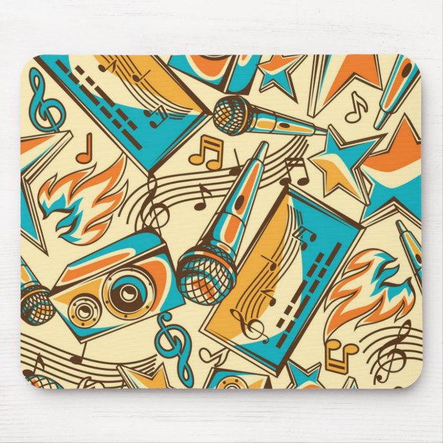 Mousepad Padrão de música (Frente)
