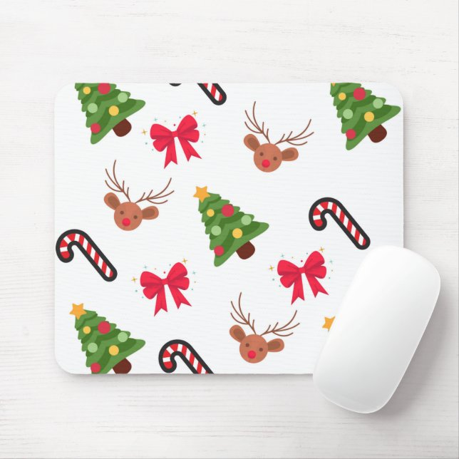 Mousepad Padrão de Natal (Com mouse)