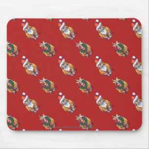 Mousepad Padrão de Natal de Ginger Ginger Ginger