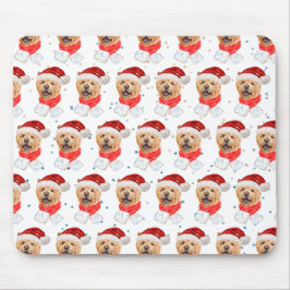 Mousepad Padrão de Natal do Cão-de-Vaca Bonito