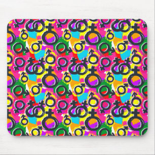 Mousepad Padrão de Neon de Gênero Orgulho gay