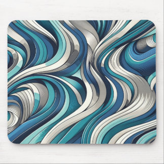 Mousepad Padrão de onda inspirado no oceano