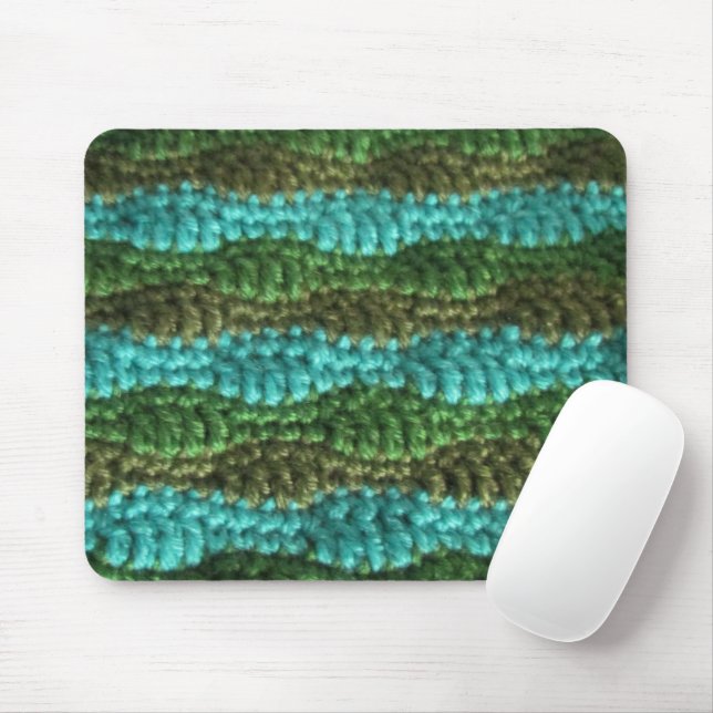 Mousepad - Padrão de onda nos Verdes (Com mouse)