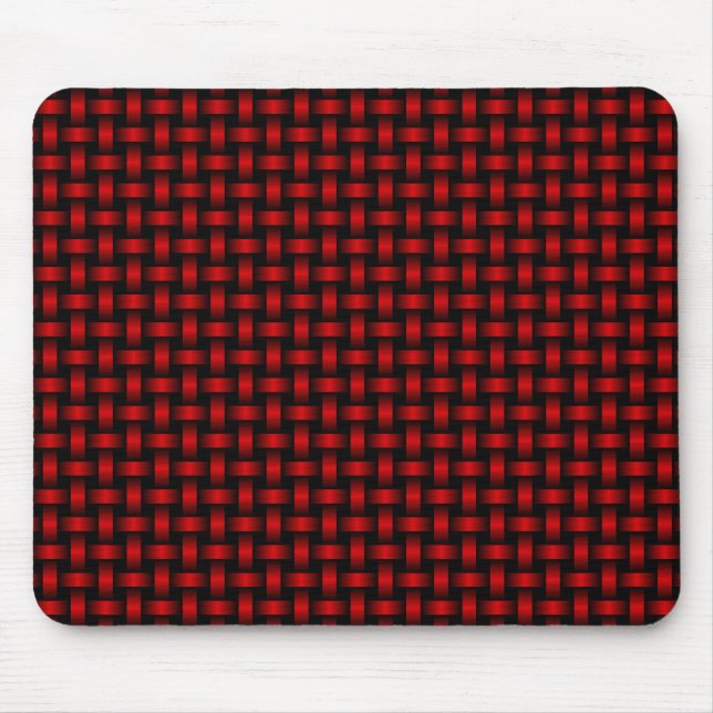 Mousepad Padrão de Onda Preta Vermelha (Frente)