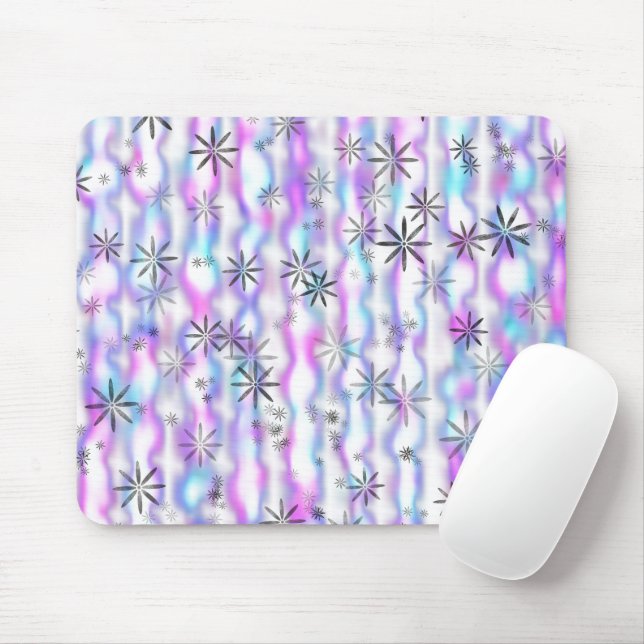 Mousepad Padrão de Ondas de Estrela Explosiva Sonhadora (Com mouse)