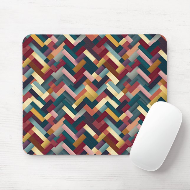 Mousepad Padrão de Ondas de Toneladas de Cozy Autumn (Com mouse)