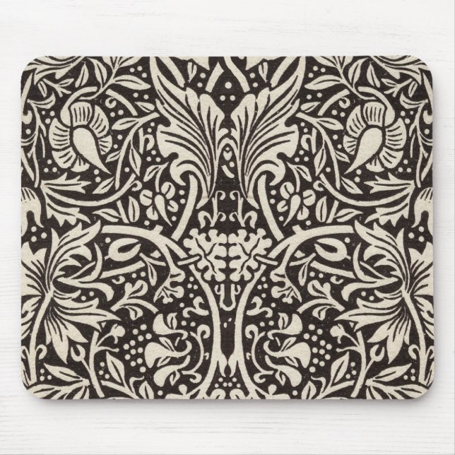 Mousepad Padrão de Papel de Parede Floral Narciso William M (Frente)