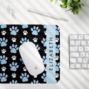 Mousepad Padrão De Patas, Patas Azuis, Patas De Cachorro, S