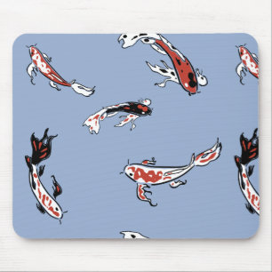 Mousepad Padrão de Peixe de Carpa Koi