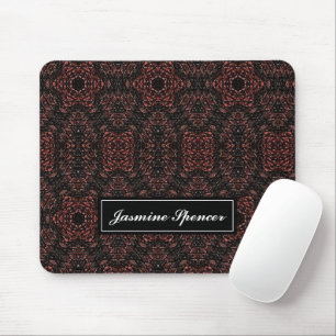 Mousepad Padrão de pele de cobra único castanho