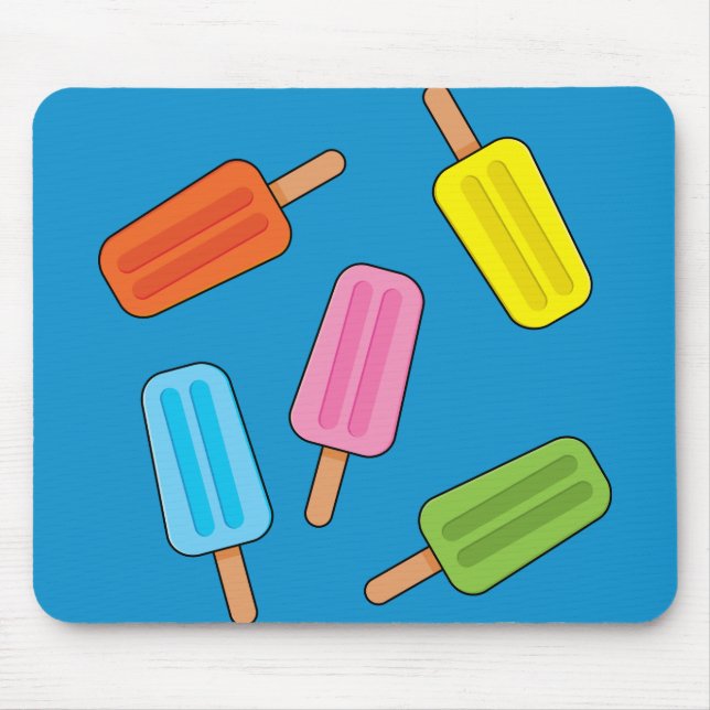 Mousepad Padrão de picles coloridos (Frente)