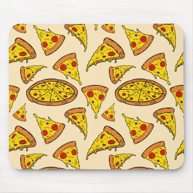 Mousepad Padrão de Pizza de Queijo de Fusão (Frente)