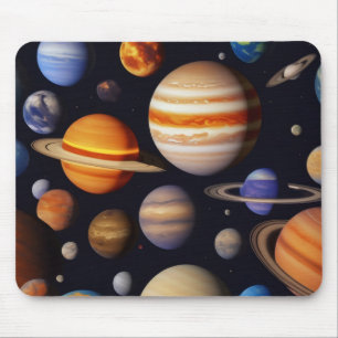 Mousepad Padrão de Planetas